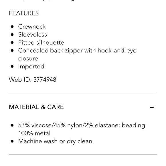 👗 MICHAEL Michael Kors XS Black Sleeveless Beaded Floral Fitted Dress Stunning! - Picture 10 of 11